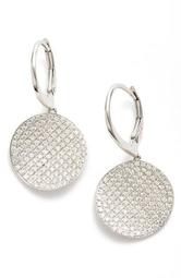Aurelia Large Diamond Concave Drop Earrings
