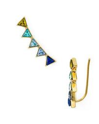 Triangle Climber Earrings