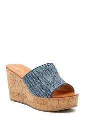 Barkley Woven Cork Wedge Sandal