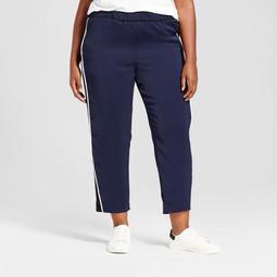 Women's Plus Size Track Pants - Ava & Viv™ Navy