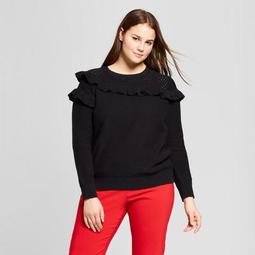 Wild Fable™ Women's Plus Size Cropped Mock Neck Pullover - Wild Fable™