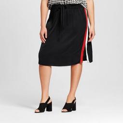 Women's Plus Size Silky Track Skirt - Who What Wear™