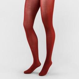 Women's 50D Opaque Control Top Tights - A New Day™ Salsa Red