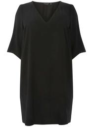 DP Curve Black V-Neck Shift Dress