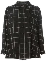 DP Curve Black and Blush Checked Bubble Utility Shirt