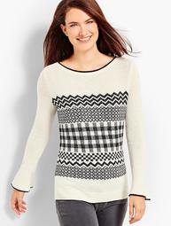 Fair Isle Lurex® Sweater