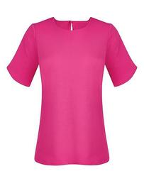 Jersey Top With Curved Hem