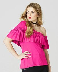 Simply Be Ruffle One Shoulder Top