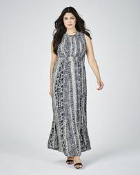Lovedrobe Embellished Pleated Maxi Dress