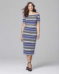 Lovedrobe Bardot Stripe Dress