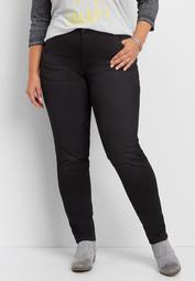 DenimFlex&trade; plus size curvy skinny jeans in black