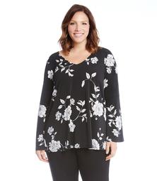 Plus Size Flare Sleeve Top