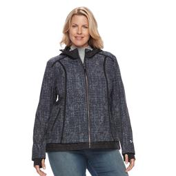 Plus Size Free Country Mock-Layer Soft Shell Jacket