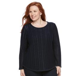 Plus Size Croft & Barrow® Lurex Sweater