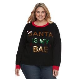 Plus Size Fashion Avenue US Sweaters Applique Ugly Christmas Sweater