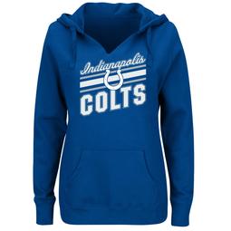 Plus Size Majestic Indianapolis Colts Notched Hoodie