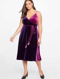 Velvet Wrap Dress
