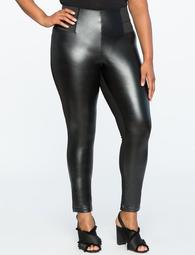 Miracle Flawless Faux Leather Front Leggings