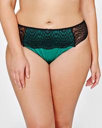 Ashley Graham Green with Envy Lace Thong