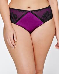 High Cut Panty with Front Lace - Déesse Collection