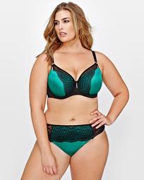 Ashley Graham Showstopper with Contrast Lace