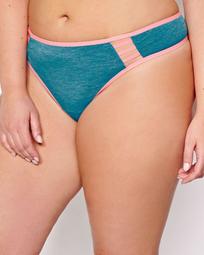 Thong with Contrast Trims and Cutouts - Déesse Collection