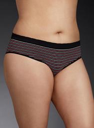 Striped Seamless Hipster Panty