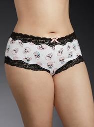 Ombre Skull Print Cheeky Panty