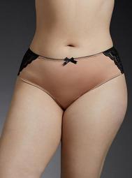 Microfiber & Lace Back Cheekster Panty