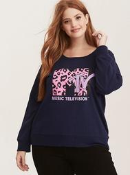 MTV Logo Navy Sweatshirt