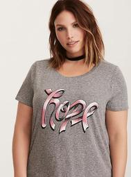 Breast Cancer Awareness Hope Triblend Knit Tee