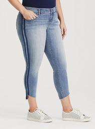 Runway Collection - Staggered Ankle Skinny Jeans - Daytona Light Wash