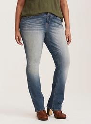 Barely Boot Jean - Light Wash with Fading