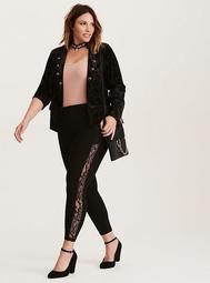 Pixie Pant - Luxe Lace Inset Ponte