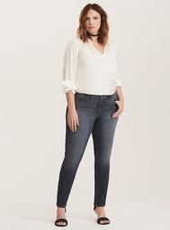 Premium Stretch Skinny Jeans - Dark Denim