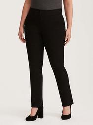 Straight Leg Pant - Black Deluxe Stretch