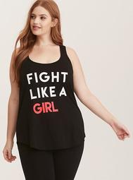 Torrid Active - Fight Like a Girl T-Back Tank Top