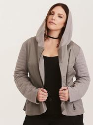 Her Universe Star Wars Rey Grey Zip Up Hooded Coat