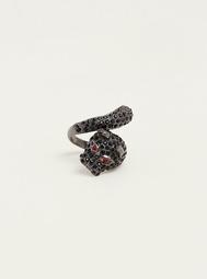 Embellished Wraparound Jaguar Ring
