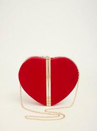Red Heart Shaped Clutch