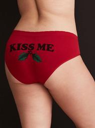 Kiss Me Mistletoe Hipster Panty