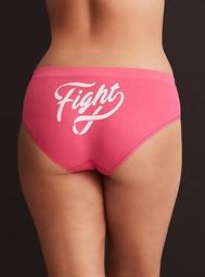 Breast Cancer Awareness Fight Seamless Hipster Panty