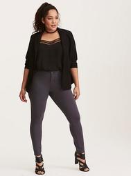 Skinny Pant - Charcoal All-Nighter Ponte
