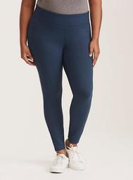 Cropped Slim Fix Pixie Pant - Teal All-Nighter Ponte