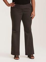 Relaxed Trouser Pant - Textured Charcoal Grey Millennial Stretch