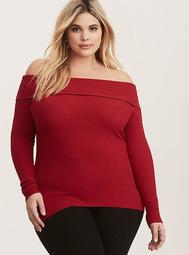Marilyn Ribbed Knit Pullover Sweater