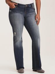 Relaxed Boot Jean - Distressed Light Wash