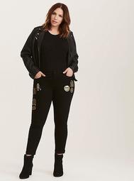 Her Universe Star Wars Premium Skinny Jeans - Black Wash with Patches