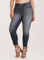 Premium Stretch High-Rise Curvy Skinny Jeans - Medium Wash