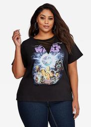Star Wars Tee With Fishnet Detail